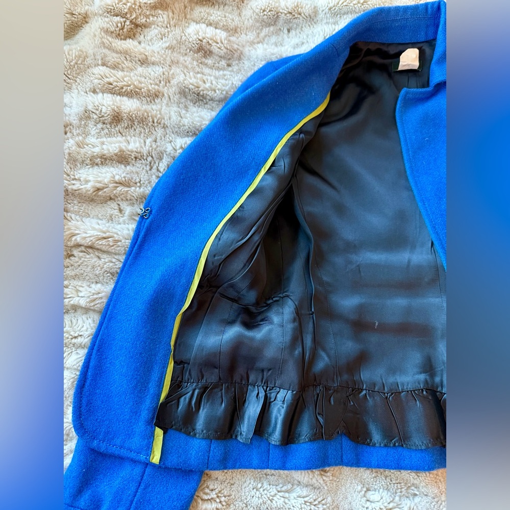 Vintage J. Crew Vibrant Blue Women's Blazer - Picture 6 of 9